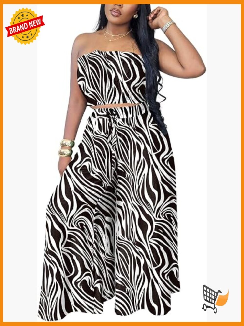 Two Piece Sets Wide Leg Pants With Pockets Sleeveless Crop Top